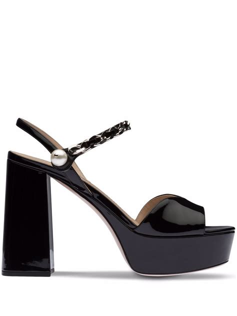 farfetch miu mia sandals